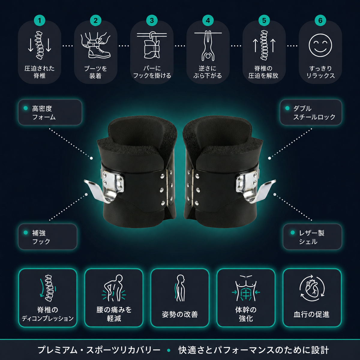 GravityBoots™ 脊椎減圧療法